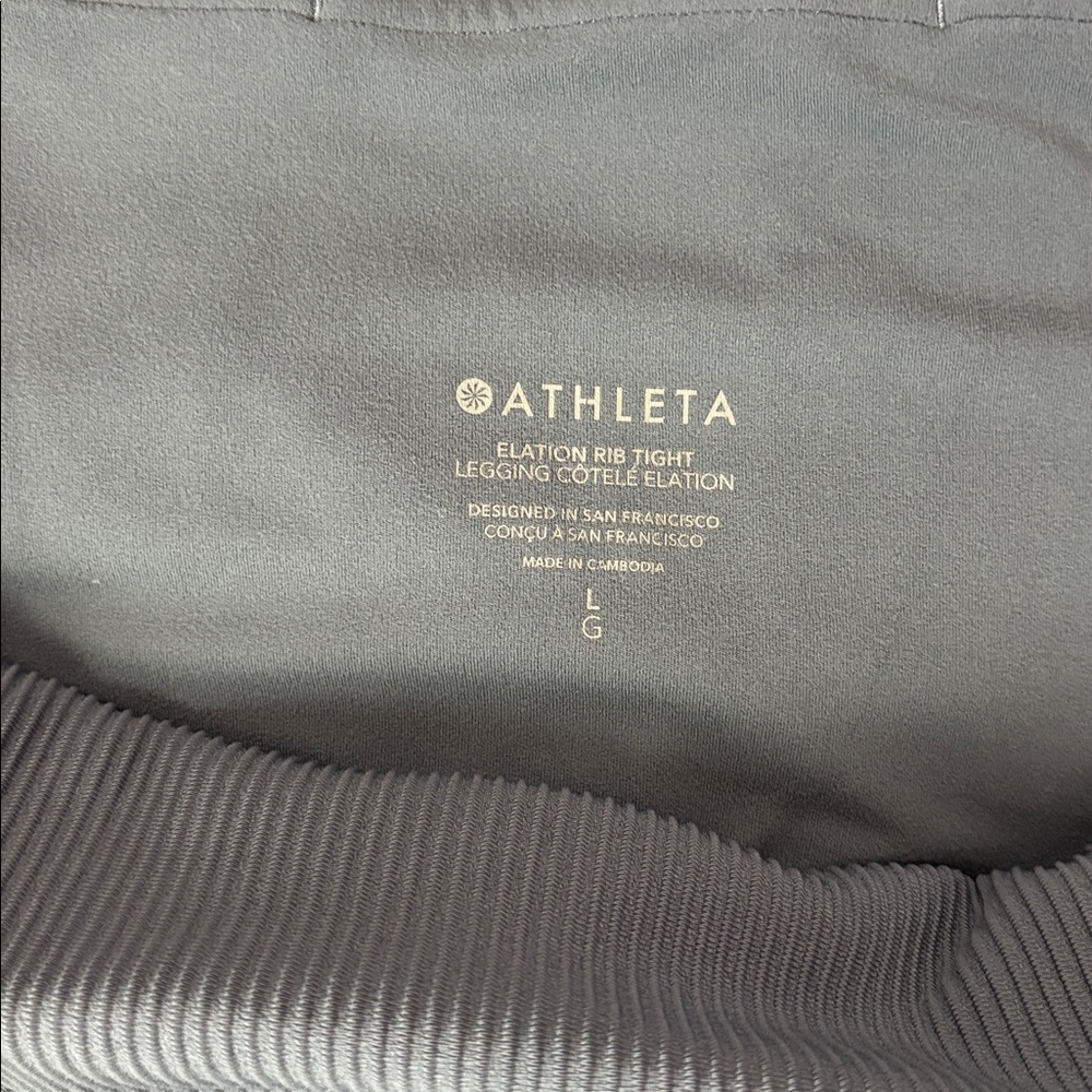 ATHLETA 🩶💙 Elation High Rise Ribbed Tight - Picture 6 of 11